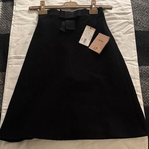 Miu Miu Bouclé black miniskirt